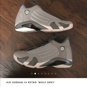 Air Jordan retro 14 Wolf Gray. Size men’s 9